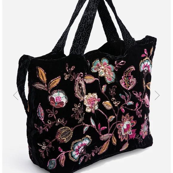 Nwt Johnny Was Brenda Embroidered Tote bag